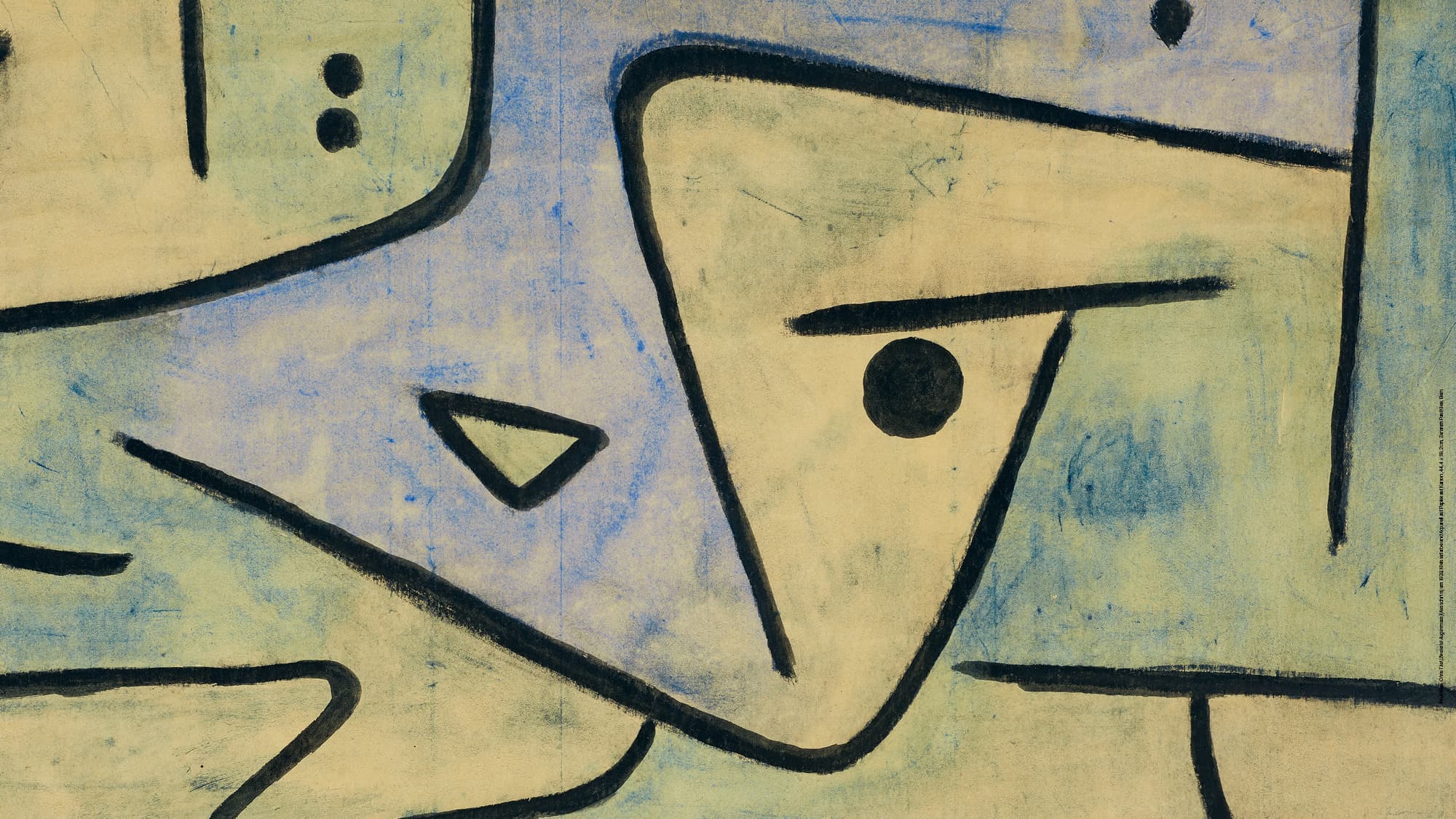 Paul Klee, Ohne Titel (Zweierlei Augenmass) (Ausschnitt), um 1938