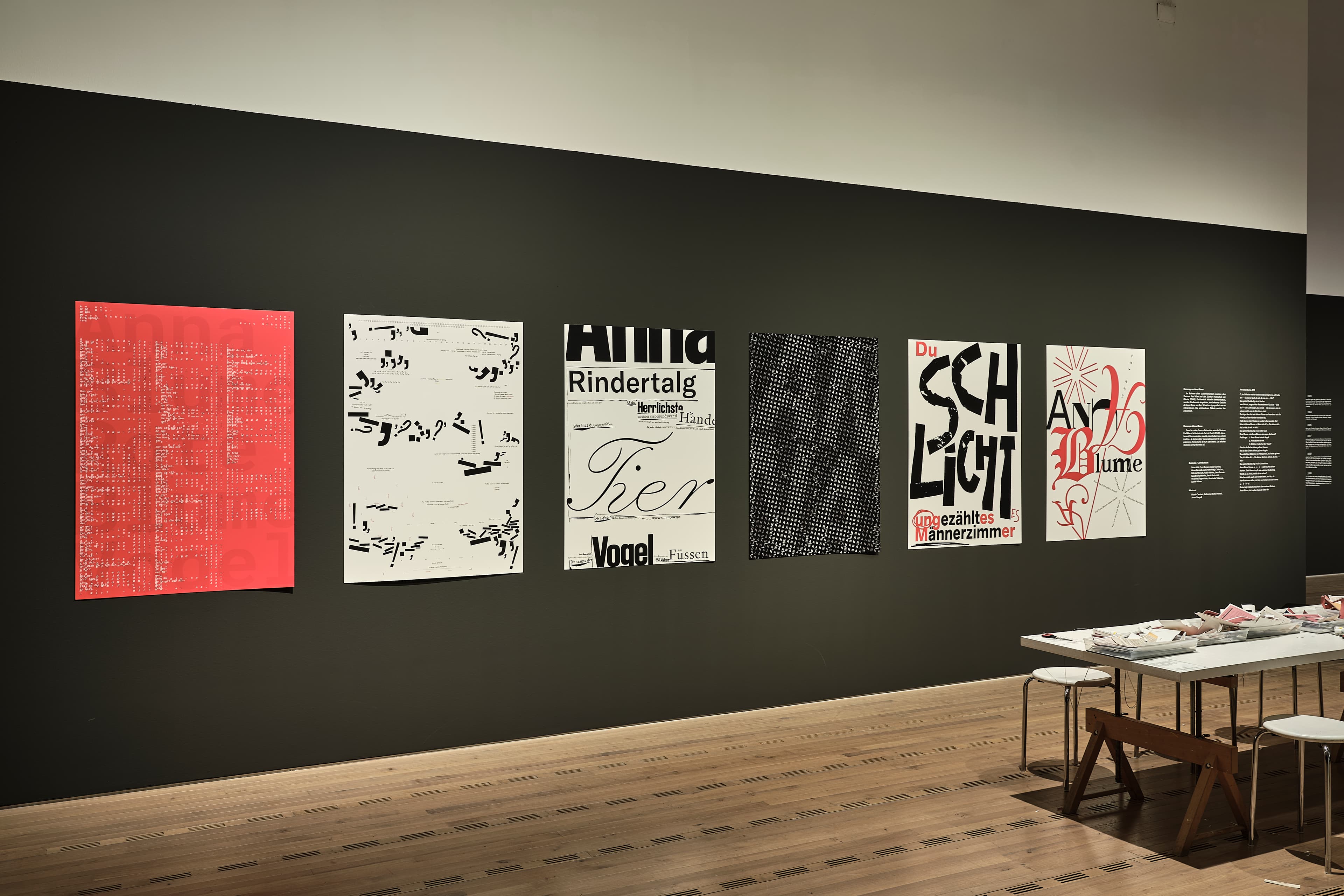 Ausstellungsansicht Schwitters