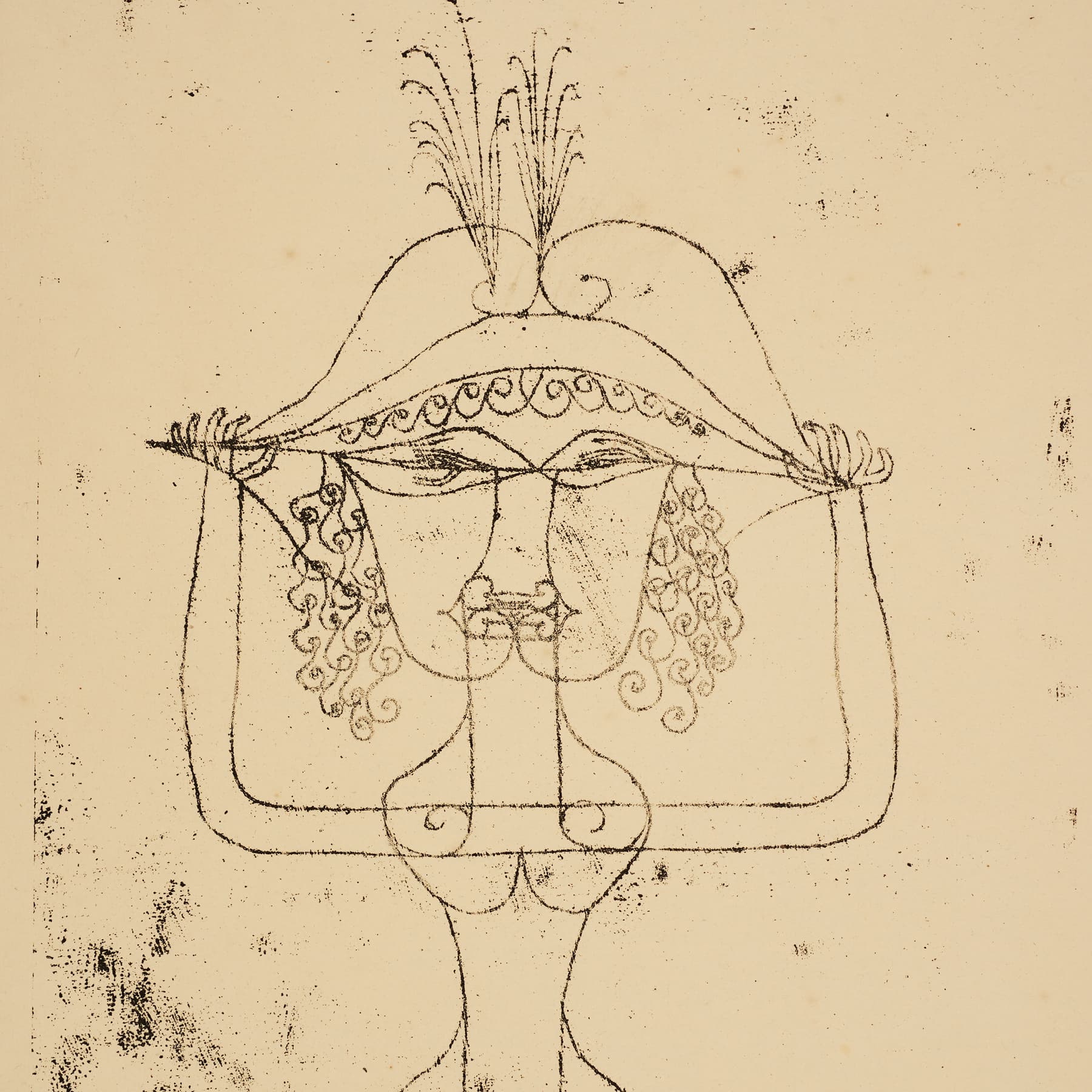 Paul Klee Die Sängerin der komischen Oper (Ausschnitt), 1925