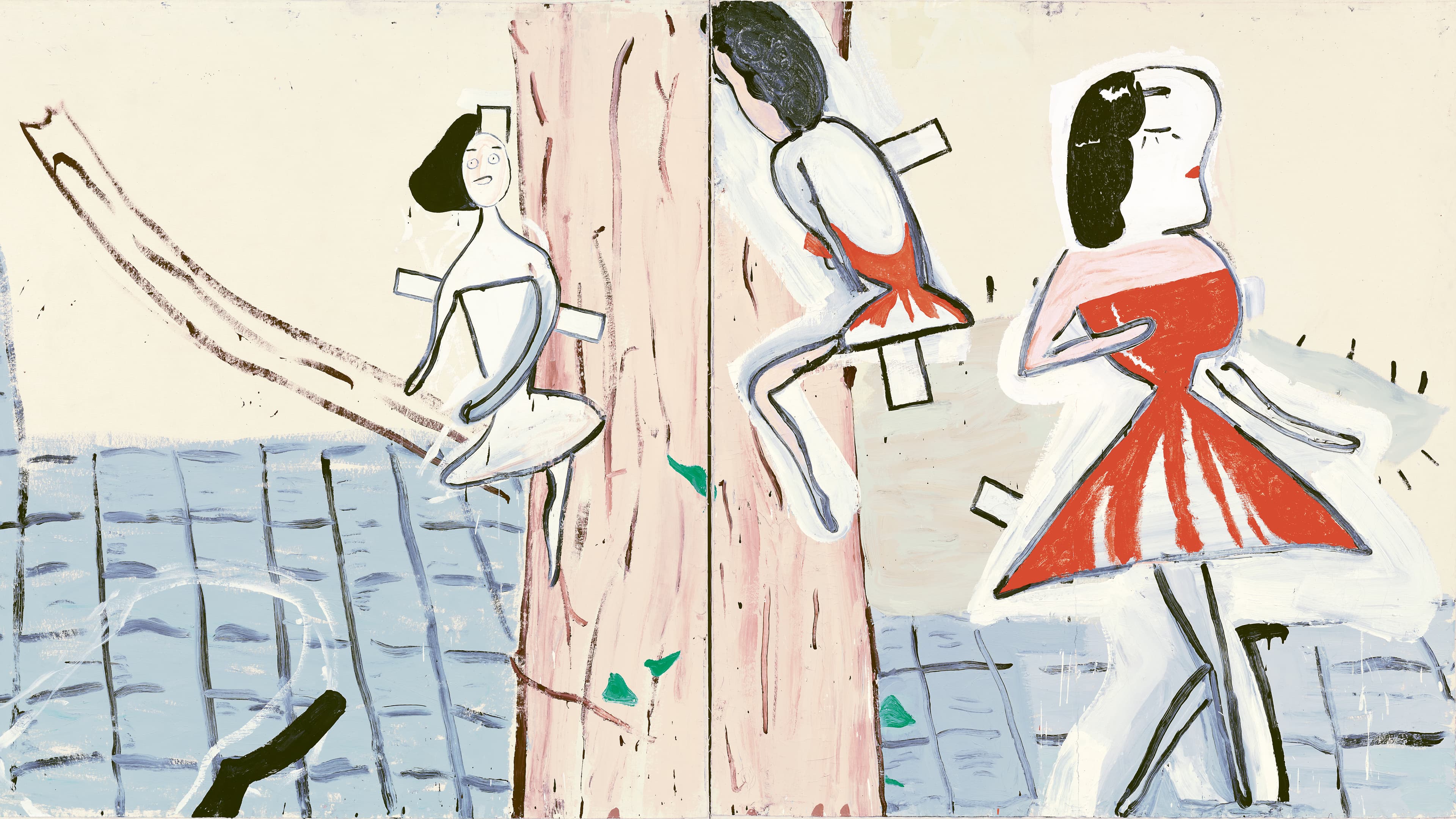 Rose Wylie Red Twink and Ivy, 2002