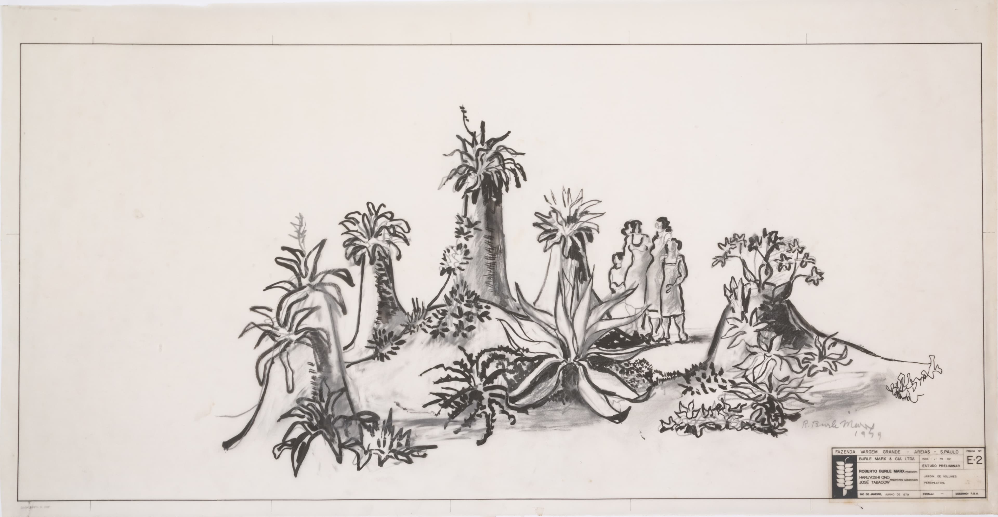 Skizze von Roberto Burle Marx
