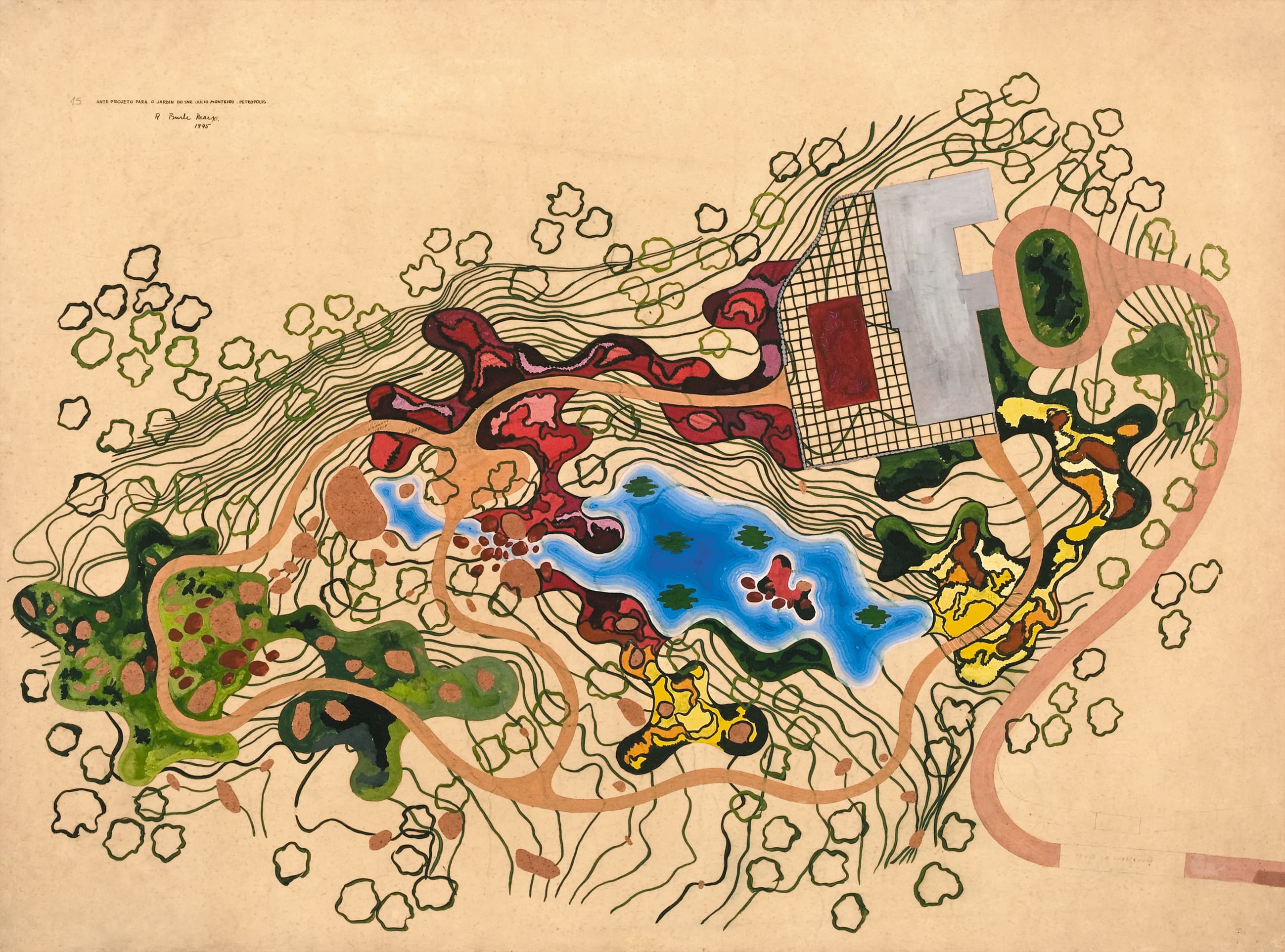 Plan von Roberto Burle Marx