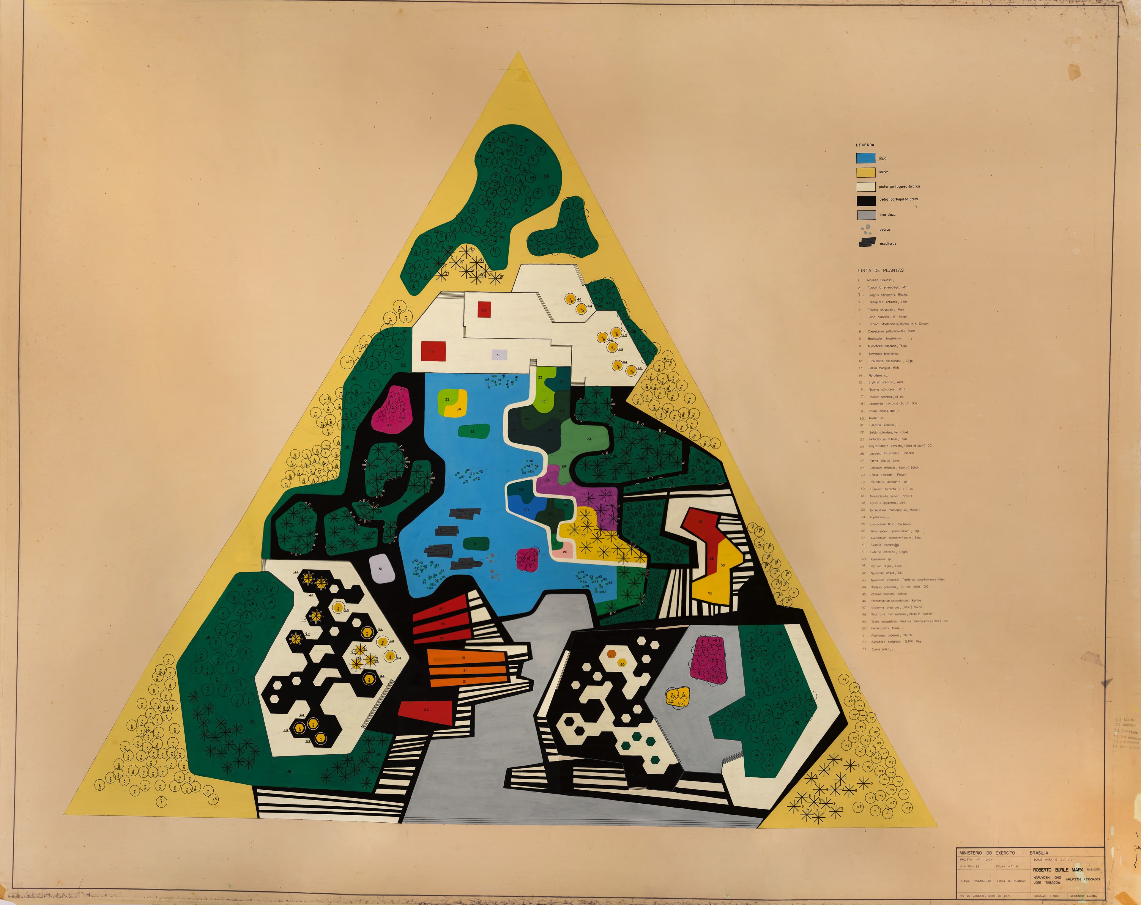 Plan von Roberto Burle Marx
