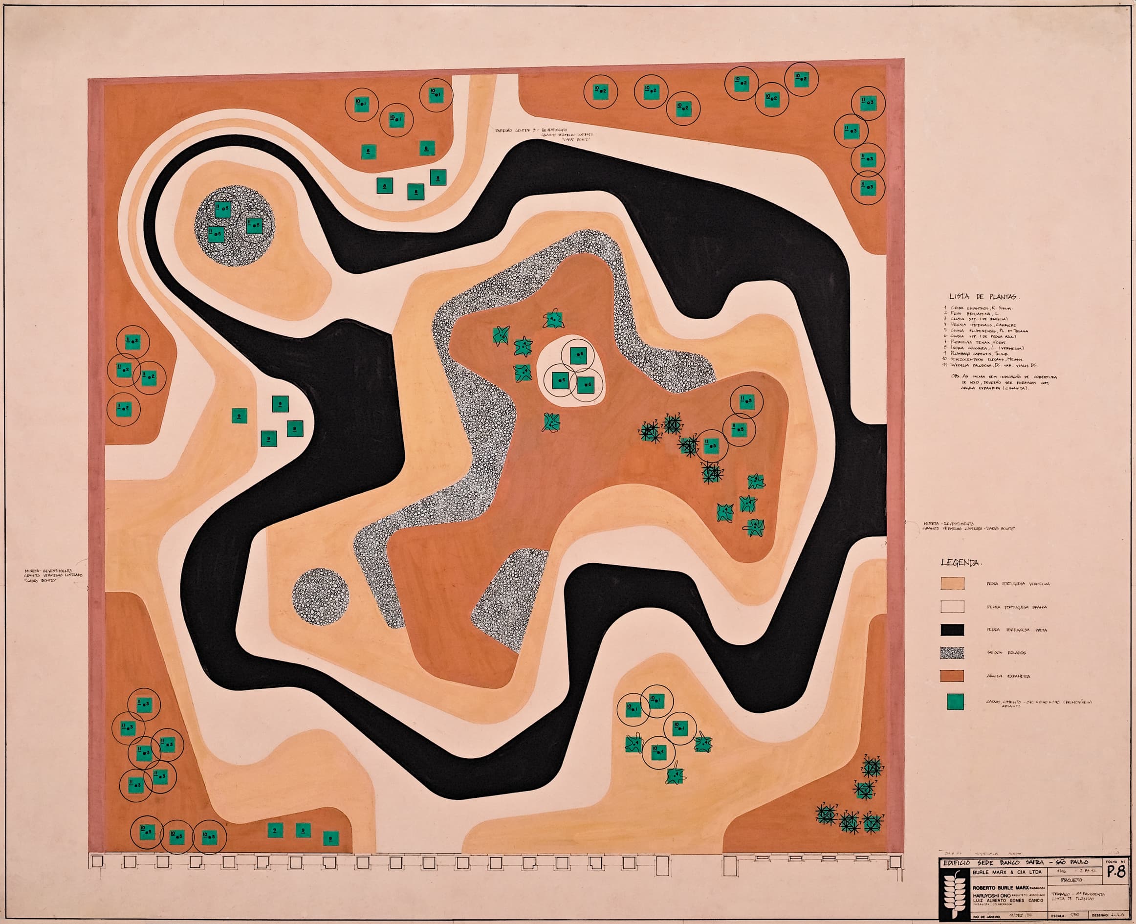 Plan von Roberto Burle Marx