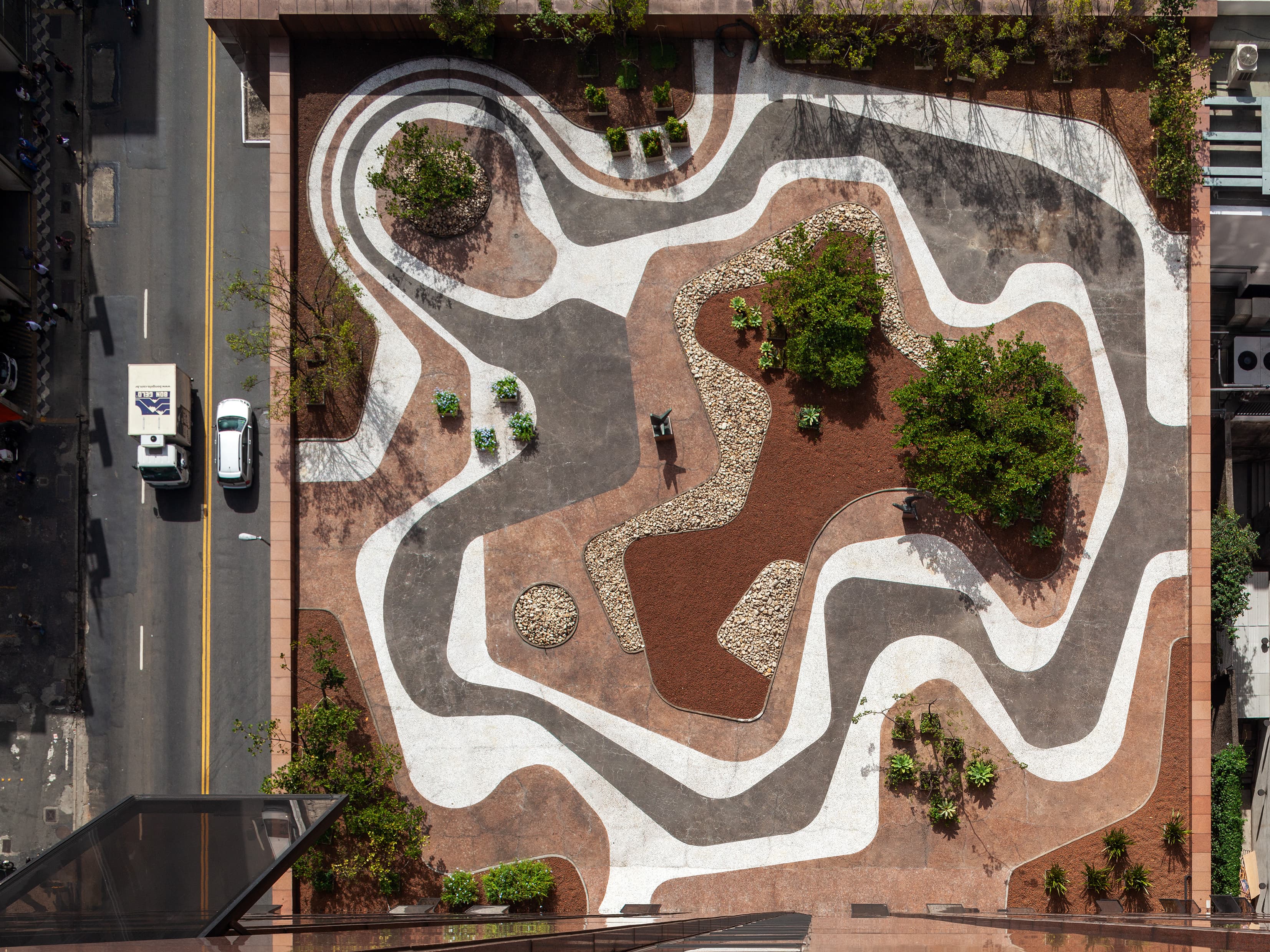 Foto eines Parks von Roberto Burle Marx