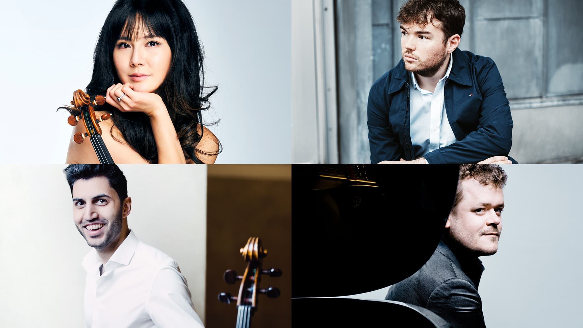Hyeyoon Park, Violine Timothy Ridout, Viola Kian Soltani, Violoncello Benjamin Grosvenor, Klavier